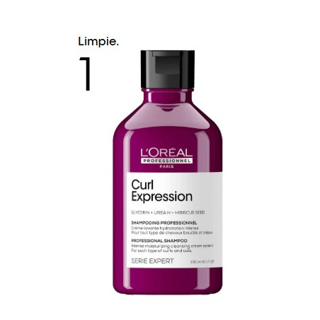 Champú crema limpiadora intensamente hidratante sin sulfatos.