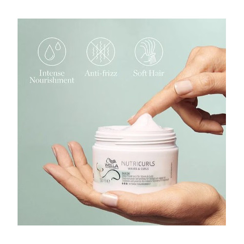 Wella Professionals Máscara Nutricurls para ondas y rizos nutren definir el cabello ondulado y rizado