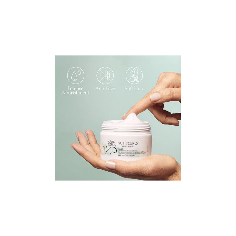 Wella Professionals Máscara Nutricurls para ondas y rizos nutren definir el cabello ondulado y rizado